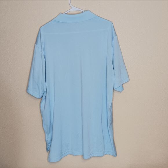 Adidas Polo Shirt Mens 2XL Blue Climacool Short Sleeve Hawaii Prince Golf Club - Picture 7 of 10